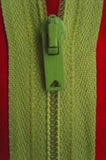 Z0294 56cm Dusky Lime Green Nylon No.3 Closed End Zip - Ribbonmoon