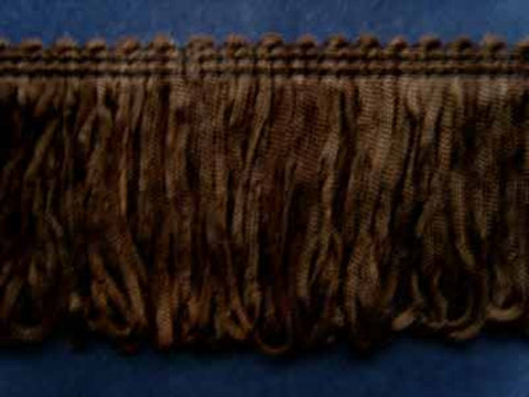 FT1182 53mm Cuban Brown Dense Looped Dress Fringe - Ribbonmoon