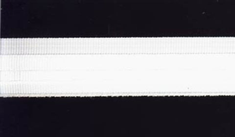 CURTAPE01 19mm White Roman Blind Tape, Polyester - Ribbonmoon