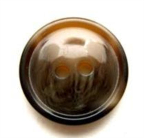 B6478 17mm Tonal Browns and Beige High Gloss 2 Hole Button - Ribbonmoon