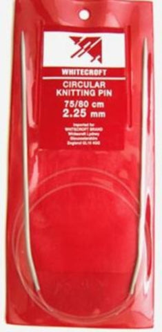 KP36 2.25mm x 75/80cm Circular Knitting Pin, Aluminium - Ribbonmoon