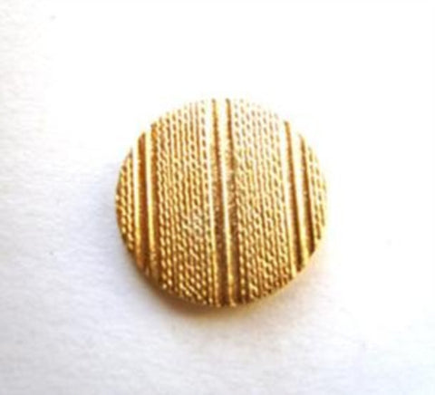 B7244 15mm Light Gold Metal Alloy Textured Shank Button - Ribbonmoon