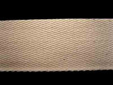 WTAPE28 38mm Natural Cream Herringbone Twill Tape 100% Cotton Webbing - Ribbonmoon