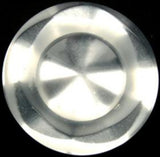 B10679 38mm Pearlised White Polyester Shank Button - Ribbonmoon