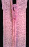 Z0117 18cm Deep Pink Nylon No.3 Pin Lock Closed End Zip - Ribbonmoon
