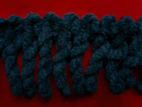 FT1585 45mm Deep Cerulian Blue Chenille Bullion Fringe - Ribbonmoon