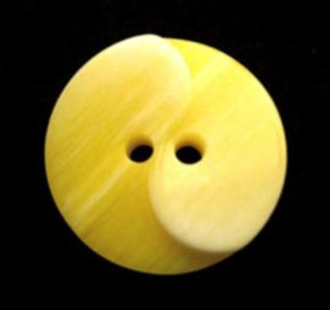 B11804 18mm Frosted Yellow Gloss 2 Hole Button - Ribbonmoon