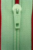 Z3351 21cm Mint Green Nylon Pin Lock No.3 Closed End Zip