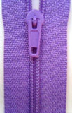 Z0575 31cm Deep Lilac Nylon Pin Lock No.3 Closed End Zip - Ribbonmoon