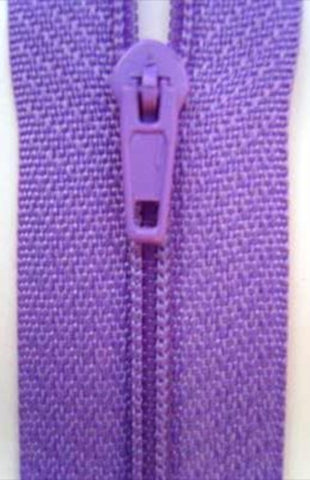 Z0575 31cm Deep Lilac Nylon Pin Lock No.3 Closed End Zip - Ribbonmoon