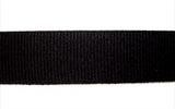 R6055 16mm Black Polyester Grosgrain Ribbon by Berisfords - Ribbonmoon