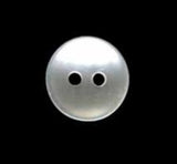 B1998 11mm Pearl White Polyester Shirt Type 2 Hole Button - Ribbonmoon