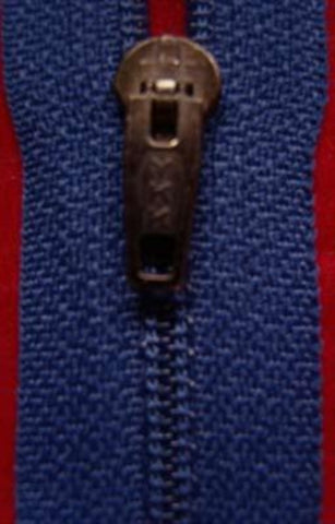 Z2022 YKK 18cm Very Dark Royal Blue Nylon Pin Lock No.2 Closed End Zip - Ribbonmoon