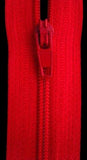 Z0346 56cm Red Nylon No.3 Closed End Zip - Ribbonmoon