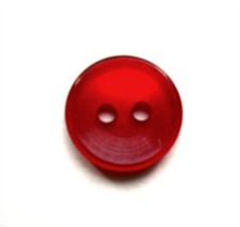 B7167 11mm Cardinal Red Polyester Shirt Type 2 Hole Button - Ribbonmoon