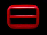 BK94 33mm Deep Red Plastic Slider Buckle, 25mm Inside Width