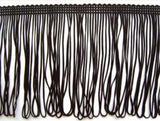 FT101 10cm Black Looped Dress Fringe - Ribbonmoon