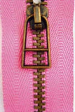 Z3969 15cm Dark Rose Pink No.4 Closed End Zip with Brass Teeth - Ribbonmoon