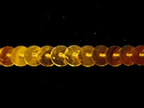 SQC02 6mm Dark Metallic Gold Strung Sequins - Sequin String