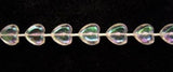 PT129 6mm Clear Iridescent Love Heart Strung Pearl,Bead String Trimming - Ribbonmoon