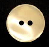 B5871 18mm Ivory Cream Pearlised Shimmery 2 Hole Button - Ribbonmoon