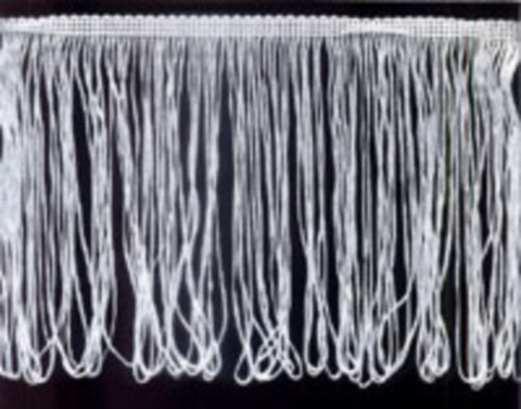 FT1861 30cm White Looped Dress Fringe - Ribbonmoon