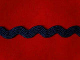 RIC07 9mm Rich Navy Ric Rac Braid - Ribbonmoon