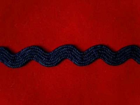 RIC07 9mm Rich Navy Ric Rac Braid - Ribbonmoon