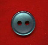 B4360 11mm Teal Polyester Shirt Type 2 Hole Button - Ribbonmoon