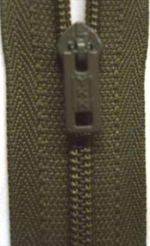 Z3433 YKK 56cm Chive Green Nylon Pin Lock No.3 Closed End Zip - Ribbonmoon