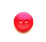 B7941 10mm Deep Geranium Pink Polyester Shirt Type 2 Hole Button - Ribbonmoon