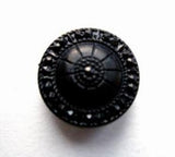 B17221 18mm Midnight Navy Textured Shank Button - Ribbonmoon