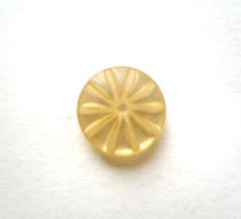 B17279 11mm Honey Gold Polyester Shank Button with Engraved Design - Ribbonmoon