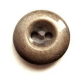 B8695 17mm Gloss Beige Brown Aaran Glossy 2 Hole Button - Ribbonmoon