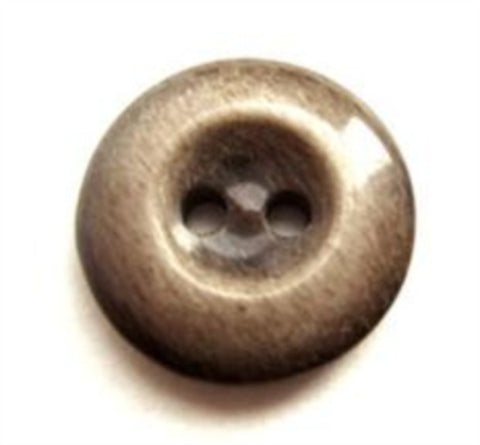 B8695 17mm Gloss Beige Brown Aaran Glossy 2 Hole Button - Ribbonmoon