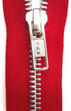 Z4813 91cm Red YKK Metal Teeth No.5 Open End Zip - Ribbonmoon