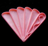 B7807 22mm Pink Fan Shaped Shank Button - Ribbonmoon