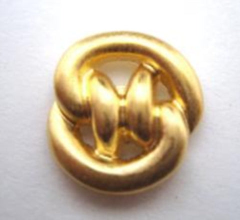 B14919 18mm Pale Gold Metal Effect Gilded Poly Shank Button