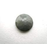 B16012 11mm Mid Grey Domed Honeycomb Shank Button - Ribbonmoon