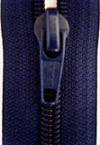 Z2792 18cm Deep Rich Navy Nylon No.5 Closed End Zip - Ribbonmoon