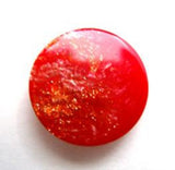 B14125 18mm Red and Glittery Button, Hole Built into the Back - Ribbonmoon