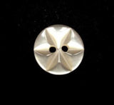 B16123 11mm Cream 2 Hole Polyester Star Button - Ribbonmoon