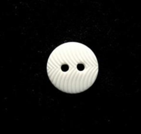 B17403 11mm White Textured 2 Hole Button - Ribbonmoon