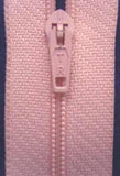 Z1356 51cm Pale Pink Nylon Pin Lock No.3 Closed End Zip - Ribbonmoon