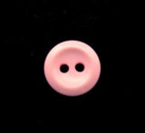 B13677 11mm Rose Pink Gloss 2 Hole Button - Ribbonmoon