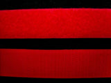 HL09 25mm Red Sew On Hook and Loop Fastening Tape - Ribbonmoon