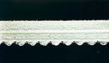 E123 17mm Ivory Satin Faced Elastic Binding - Ribbonmoon