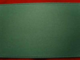 R1829 7mm Linden Forest Green Double Faced Satin Ribbon by Offray - Ribbonmoon