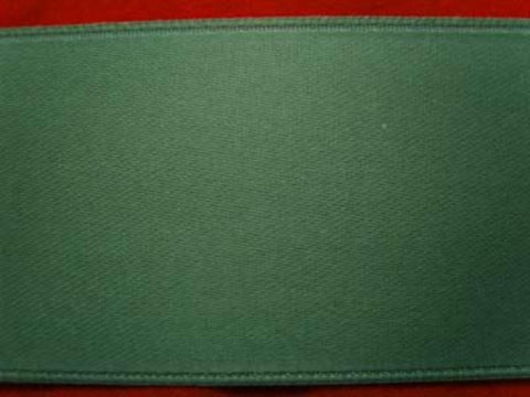 R1829 7mm Linden Forest Green Double Faced Satin Ribbon by Offray - Ribbonmoon