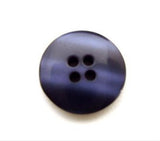 B10884 14mm Tonal Navy and Purple Blue Shimmery 4 Hole Button - Ribbonmoon